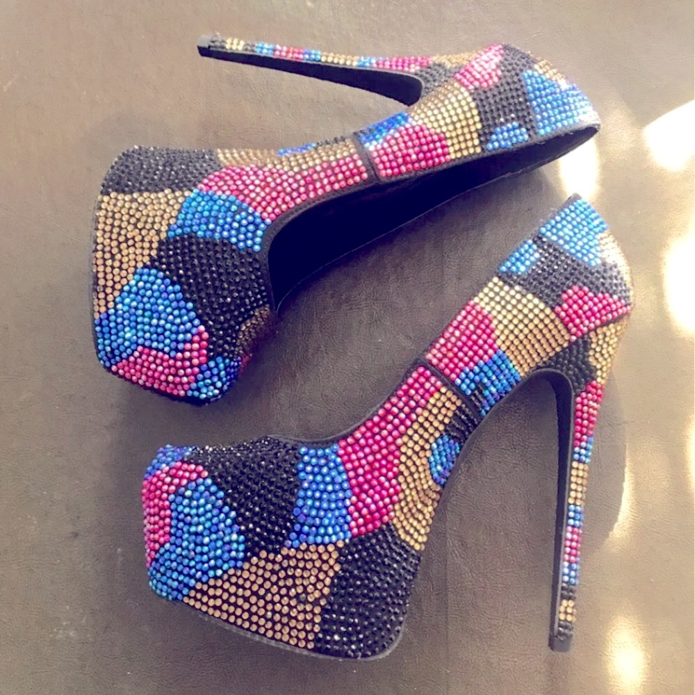 Steve Madden Dyvinal Rhinestone Heels
